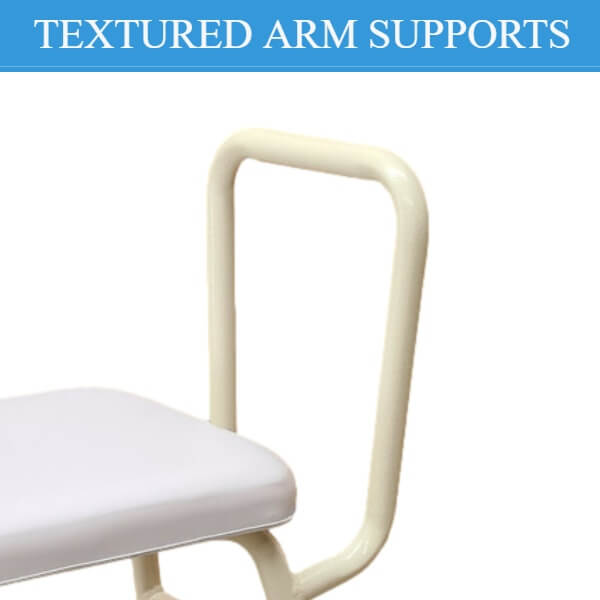 Padded Shower Stool PQ104BL Textured Arm Supports