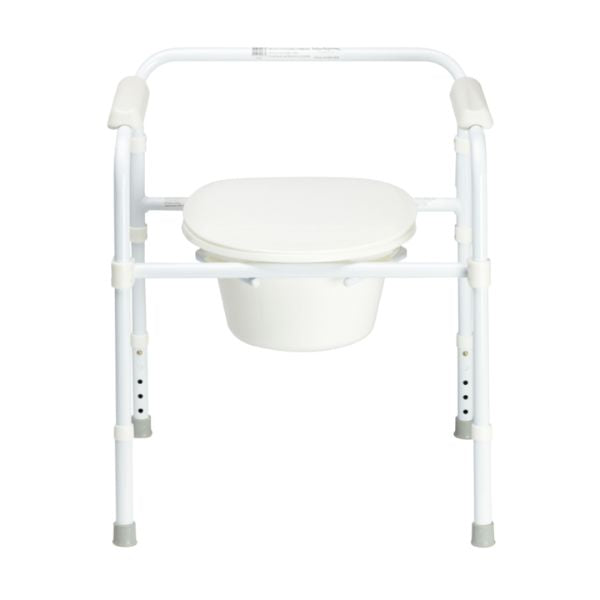 Portable Travel Bedside Commode. Comfortable, Sturdy, and Versatile.