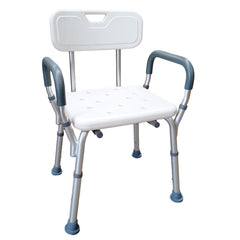 RBN206_01 Aluminiium Bath Seat with Back and Arms 600x600