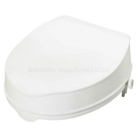 Raised Toilet Seat with Contoured Surface 100mm Lid