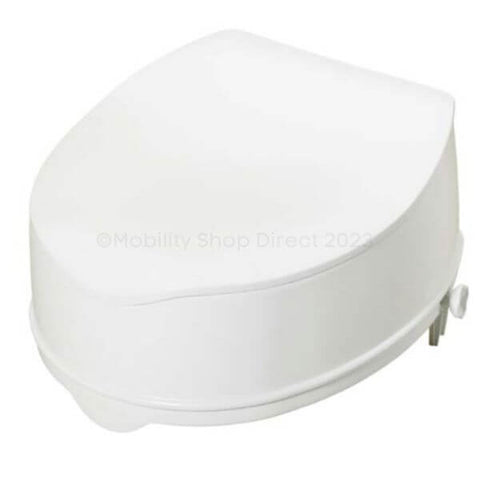 Raised Toilet Seat with Contoured Surface 150mm Lid