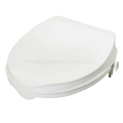 Raised Toilet Seat with Contoured Surface 50mm Lid