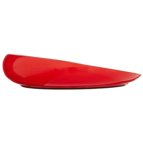 Round Scoop Dish Red Side View