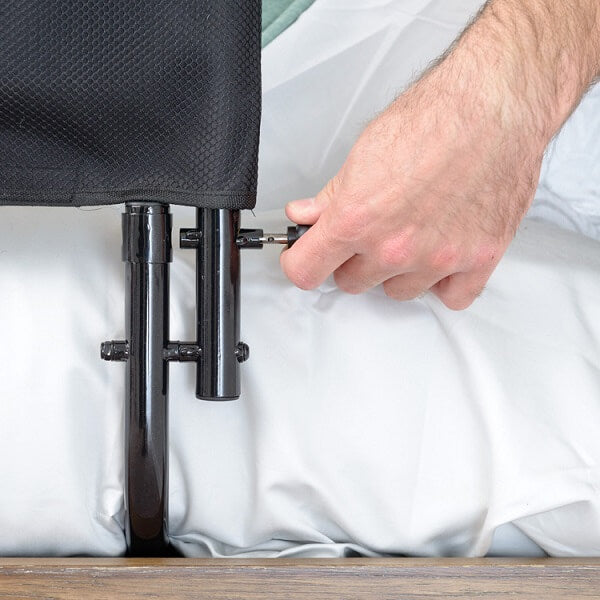 STANDER Collapsible Safety Bed Rail 30 Inch wiht Pouch Knob to Collapse