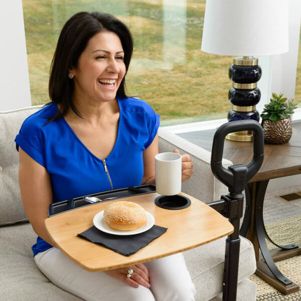 Couch Swivel Tray with Cane