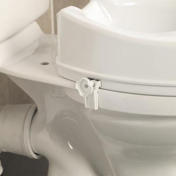 Raised Toilet Seat with Contoured Surface