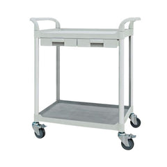 Service Cart for Nursing Homes 2 Shelves & 2 Drawers