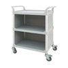 Image of Service Cart for Nursing Homes 3 Shelves With Panel