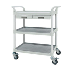 Service Cart for Nursing Homes  3 Shelves & 2 Drawers