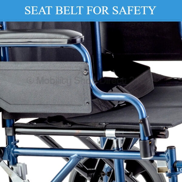 Shopper 12 Attendant Propelled Wheelchair 22 Inch Seat Belt