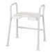 Shower Stool with Cutaway Front and Arms