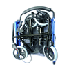 Image of Slim Adjustable 8" Wheel Travel Rollator Blue Compact