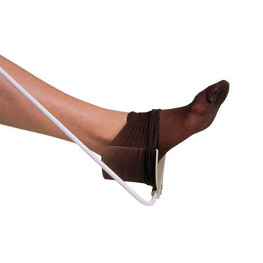 Sock Aid with Steel Tube and Plastic Collar