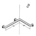 Stainless Steel Bath Rail 32mm AC0510