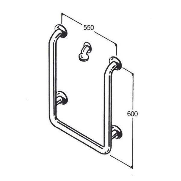 Stainless Steel Bath Rail 32mm AC0580
