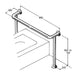 Stainless Steel Bath Rail 32mm AC0600