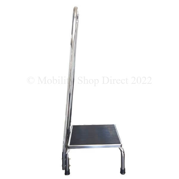 Step Stool with Rail Handle for Elderly Side View