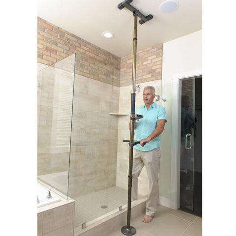 Sure Stand Floor to Ceiling Security Pole Bathroom