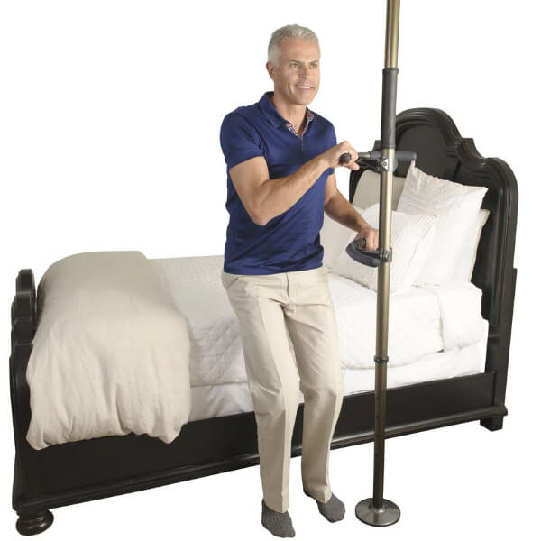 Sure Stand Floor to Ceiling Security Pole Bedroom