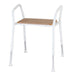 Timber Shower Stool with Arms 470-570mm