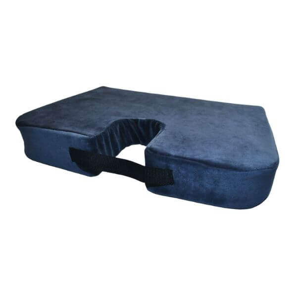 Wedge Coccyx Foam Cushion Navy Blue